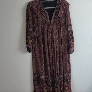 Bohemian Brown Maxi Dress